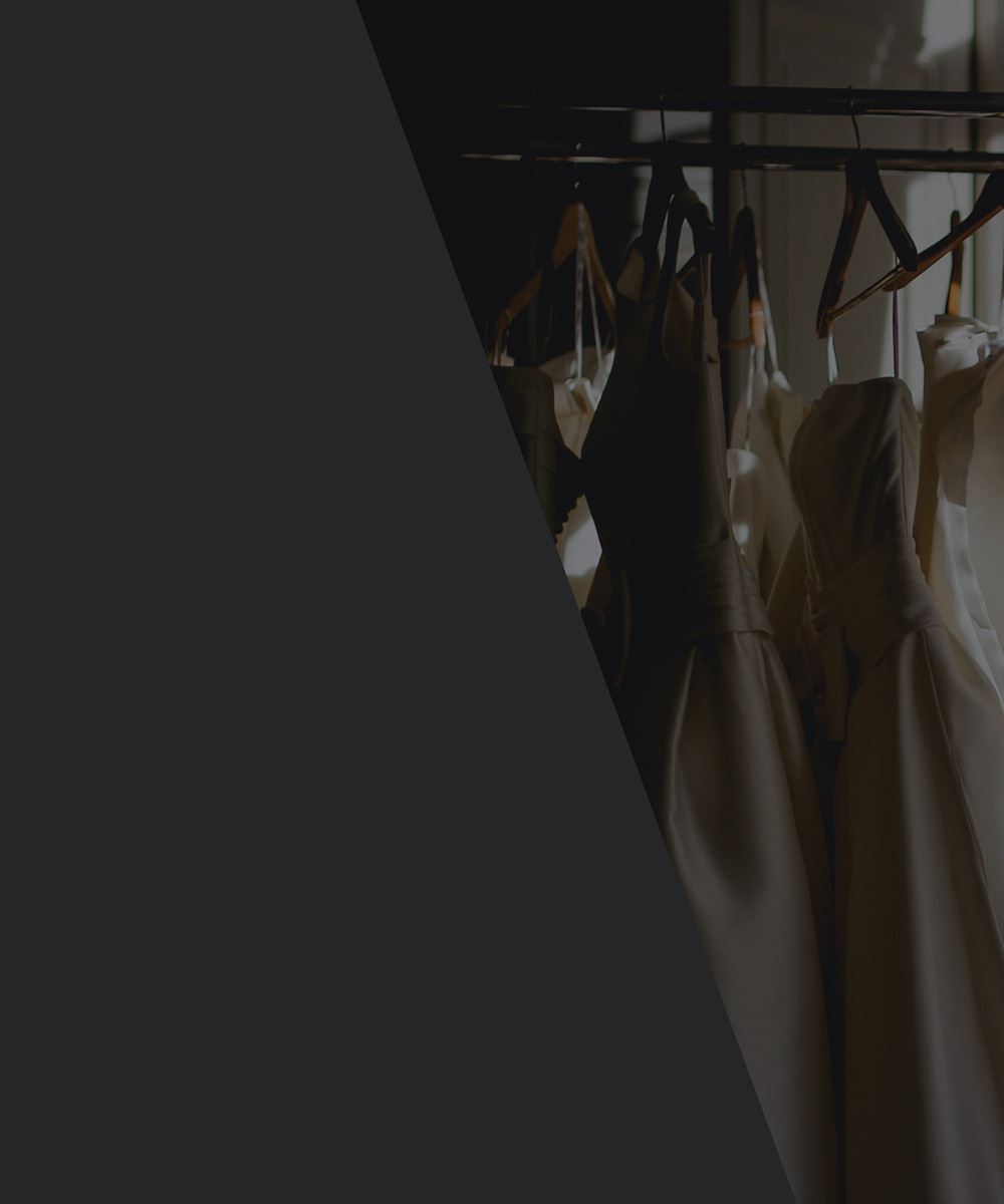 Black Color Block \ Hanging wedding dresses